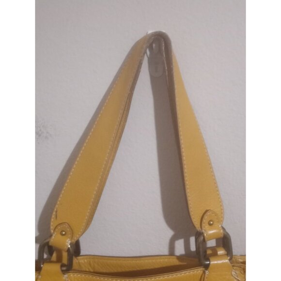 Beautiful Cole Haan Tan Brown Soft Leather Shoulder Handbag w/Double Handles - Picture 7 of 11